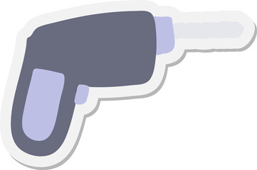 hand held drill sticker