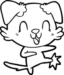 laughing cartoon dog