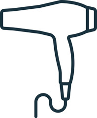 Hair dryer icon. Monochrome simple sign from beauty and personal care collection. Hair dryer icon for logo, templates, web design and infographics.
