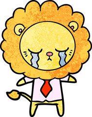 crying cartoon lion
