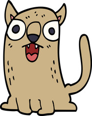cartoon doodle funny cat