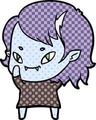 cartoon friendly vampire girl