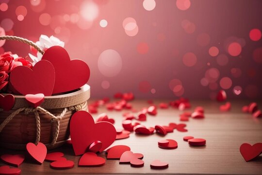 Romance y Pasión: Celebrando el Amor. Corazón y Rosa: Ilustraciones Románticas. Decoraciones de Amor: Celebrando el 14 de Febrero