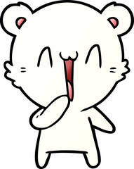 happy polar bear cartoon