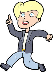 cartoon man with great idea