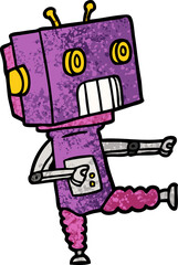 cartoon robot