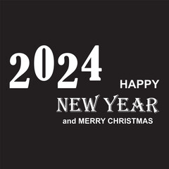 Happy New Year and Merry Christmas logo