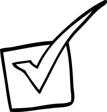 recommend clip art: line drawing cartoon tick mark