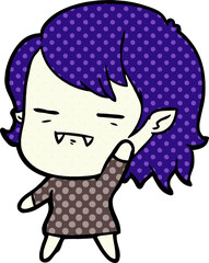 cartoon undead vampire girl
