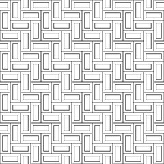 Vector seamless pattern. Modern stylish texture. Monochrome, linear abstract background.