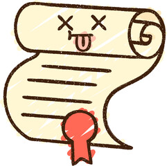 Official Certificate Chalk Drawing