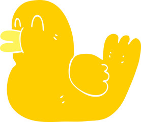 cartoon doodle rubber duck