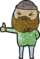 cartoon man with beard