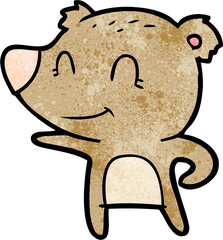 friendly bear cartoon