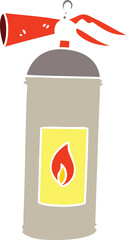 hand drawn quirky cartoon fire extinguisher