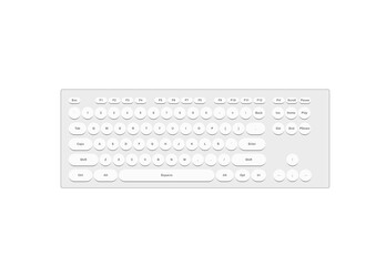 keyboard isolated on white