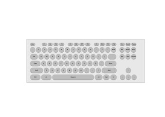 keyboard isolated on white