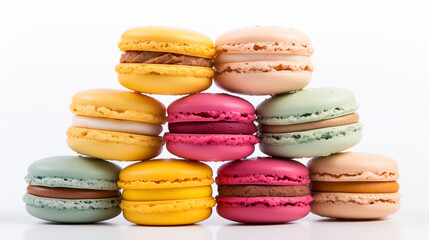 Obraz premium Delicious dessert macarons pictures 