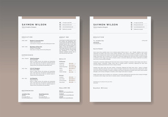 Modern Clean Resume Cv Template