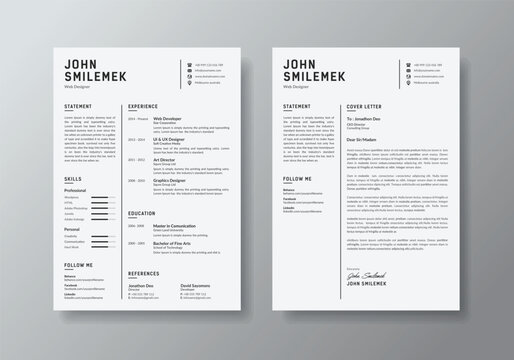 Modern Clean Resume Cv Template