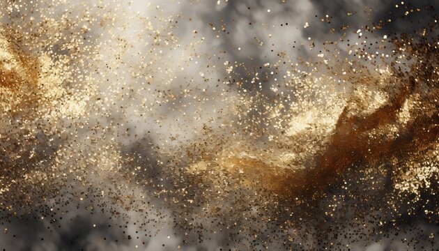 silver and golden glitter background
