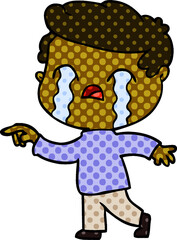 cartoon man crying