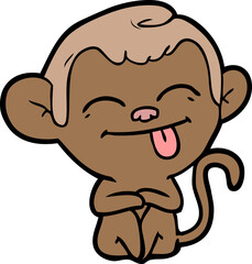 Fototapeta premium funny cartoon monkey