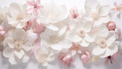 Exquisite Christmas Rose Petals: Captivating Detailed Photography of White, Pink, and Mauve Blooms – Perfect Decor for a Merry Christmas Celebration