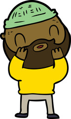 cartoon bearded man