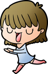 cartoon woman