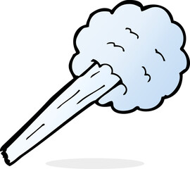 cartoon gust of wind