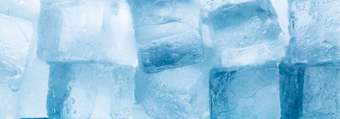 Ice cubes isolated white background,Realistic frozen ice cubes and water wave splashes, kitchen...