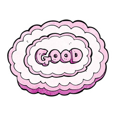 good cloud sign cartoon