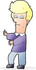 cartoon man gesturing wildly