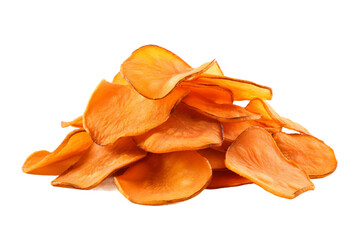 Elegant Crunch Potato Chips on Display isolated on transparent background