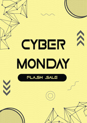 Fototapeta premium background with cyber monday