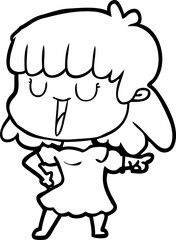 cartoon woman