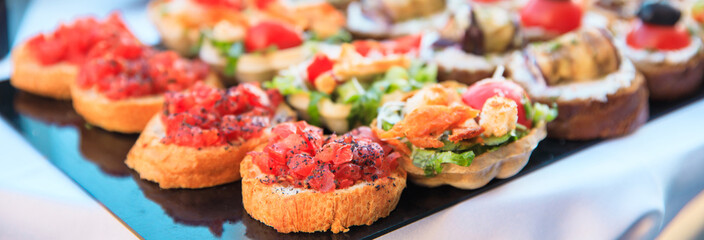 different food snacks