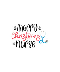 Christmas Nurse svg Bundle, Santa's Favorite Nurse svg, Christmas Stethoscope svg, Christmas Nurse Crew svg