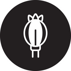 opium glyph icon
