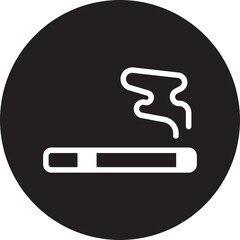 cigarette glyph icon