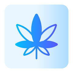 Marijuana gradient icon