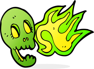 funny cartoon skull