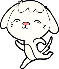 happy cartoon dog