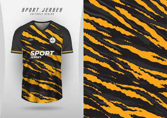 Background, sublimation pattern, outdoor sports, jersey, football, futsal, running, racing, exercise, tiger pattern, yellow black