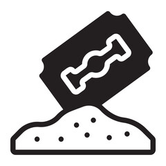 cocaine glyph icon