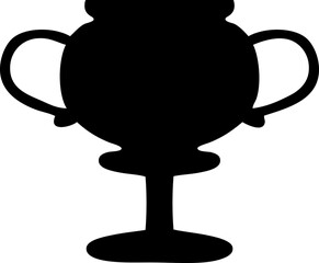 flat symbol of a gold trophy