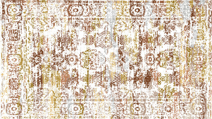 Carpet and Fabric print design with grunge and distressed texture repeat pattern 
