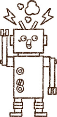 Robot Charcoal Drawing