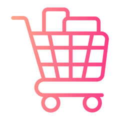 shopping gradient icon
